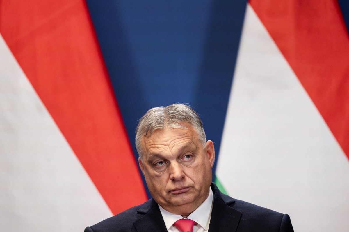 Viktor Orban during Budapest press conference 2024