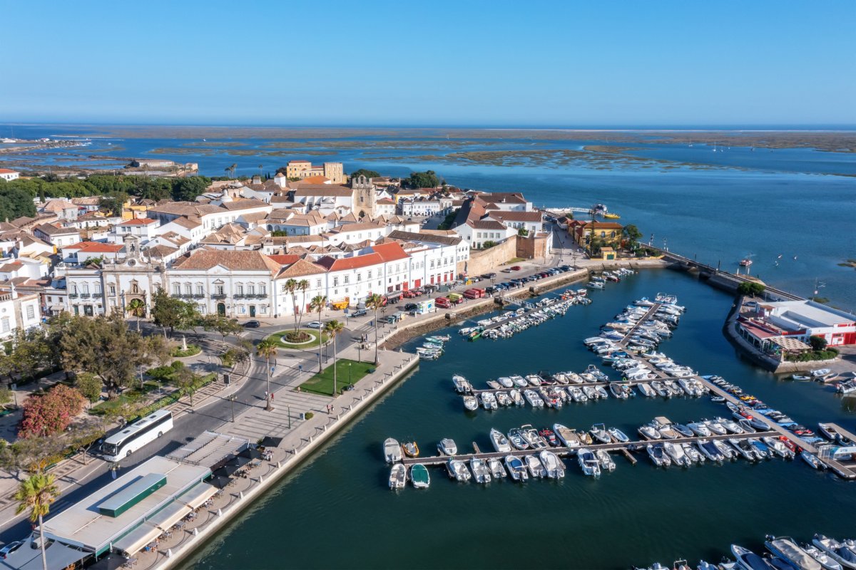 Overview of Faro, Portugal.