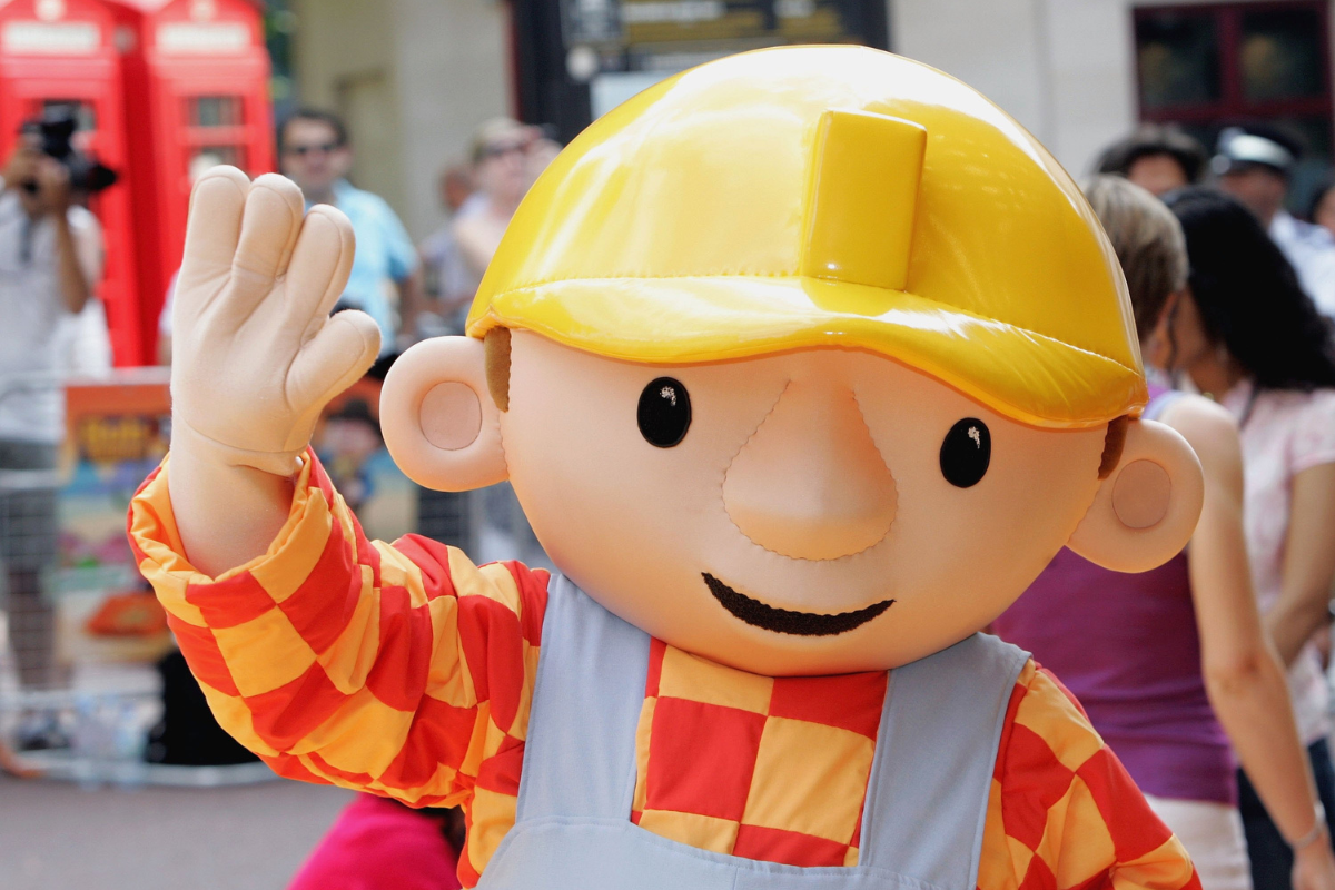 A Bob the Builder inflatable character, London