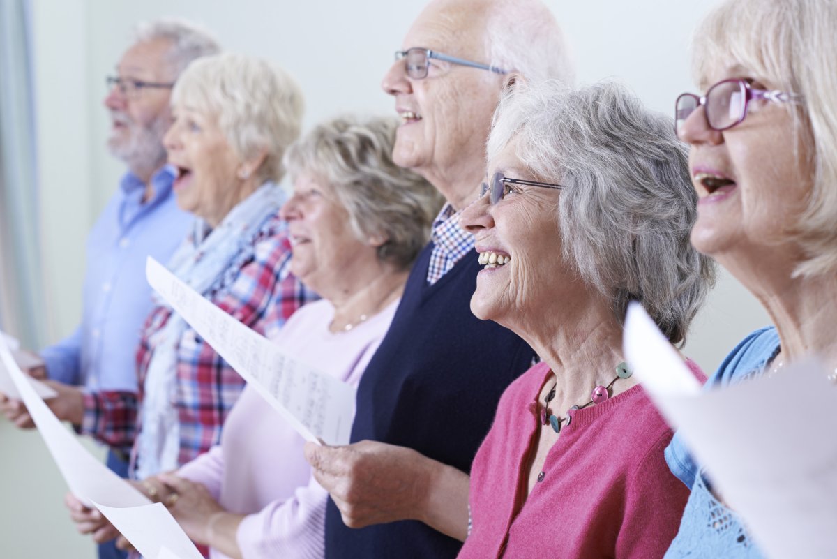 older people in choir