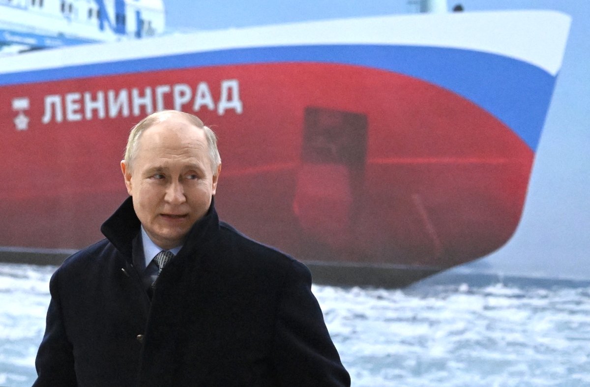 Vladimir Putin pictured in St. Petersburg
