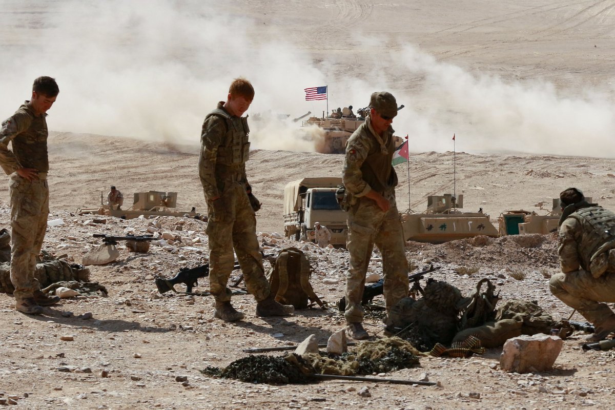 U.S. soldiers in Jordan