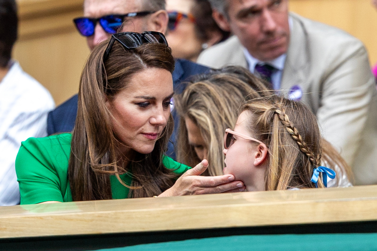 Kate Middleton and Princess Charlotte at Wimbledon