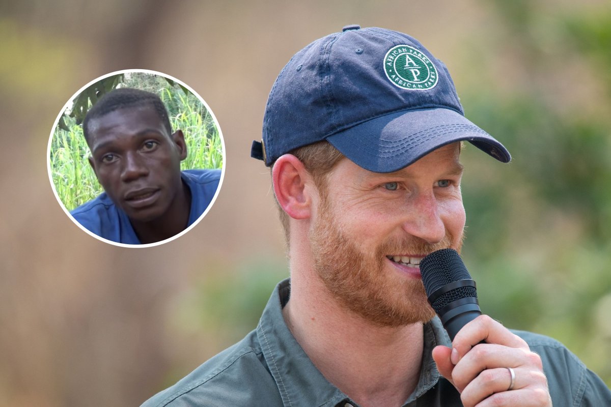 Prince Harry and Baka Tribesperson
