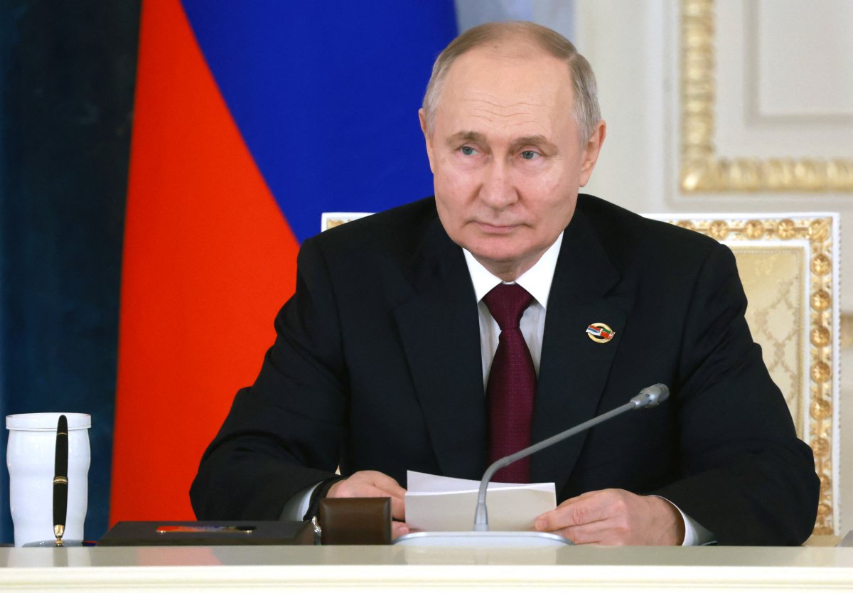 President Vladimir Putin during St. Petersburg meeting