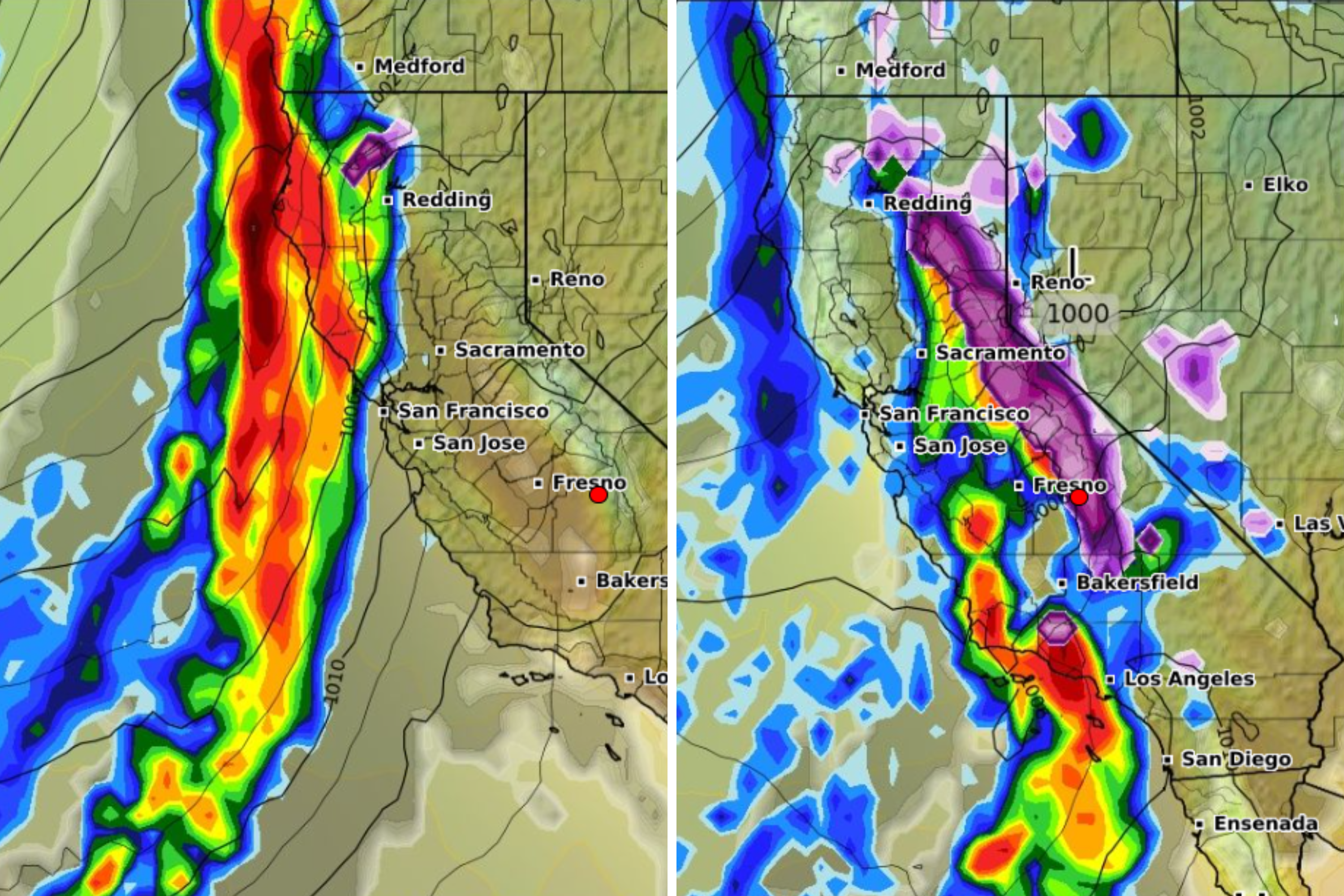 Atmospheric River Maps Show California Headed for Lashing
