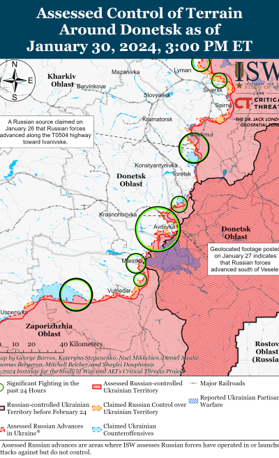 Ukraine War Map Shows Where Russia's 2024 Offensive Is Already ...