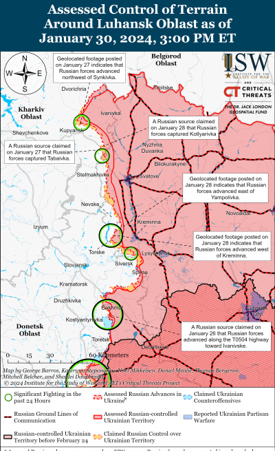 Ukraine War Map Shows Where Russia's 2024 Offensive Is Already ...