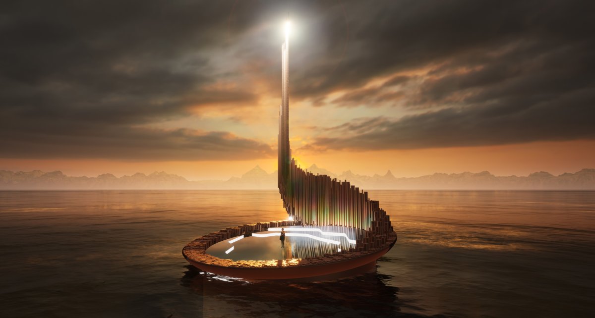 Floating stage for Bodø 2024 opening ceremony.
