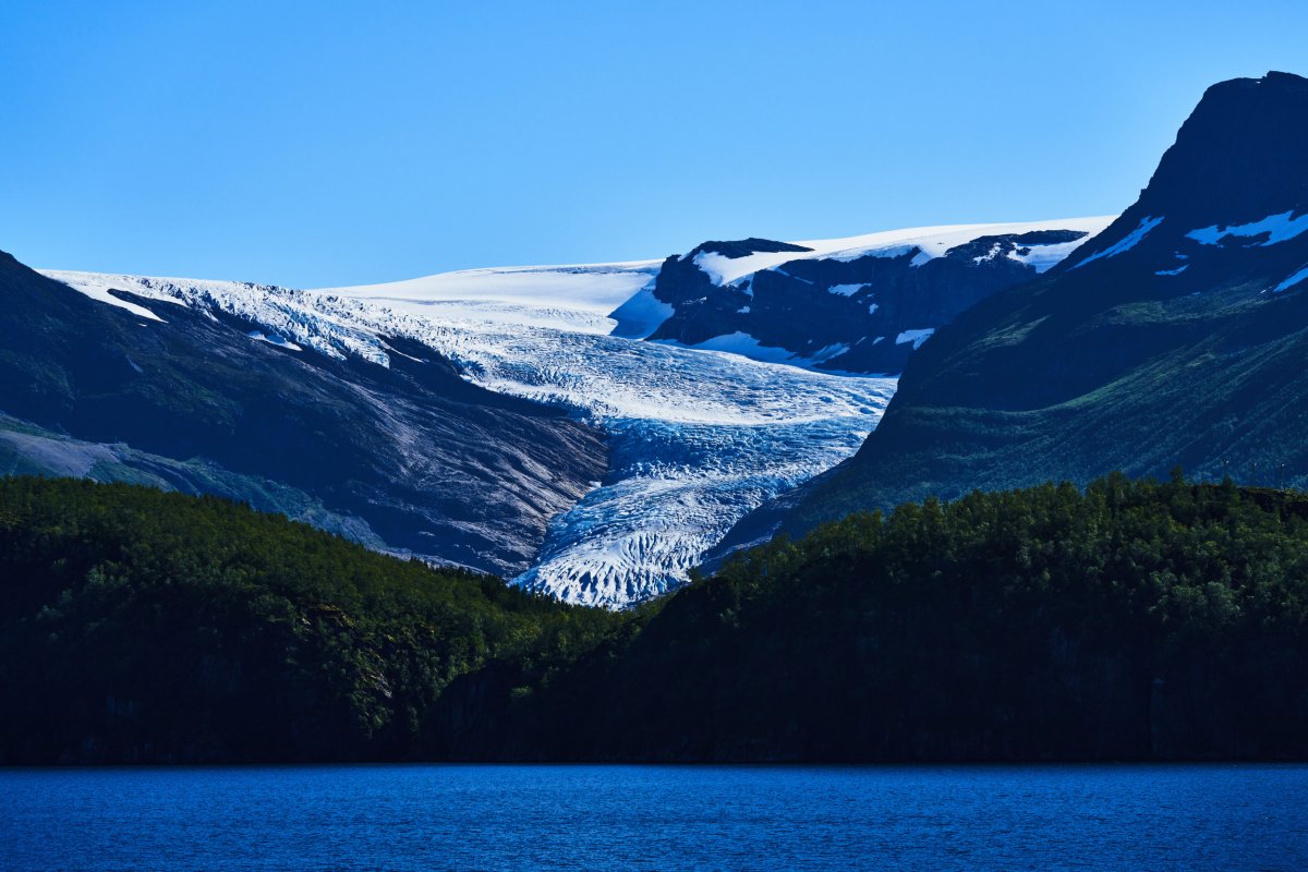 Svartisen, the largest glacier in northern Scandinavia.