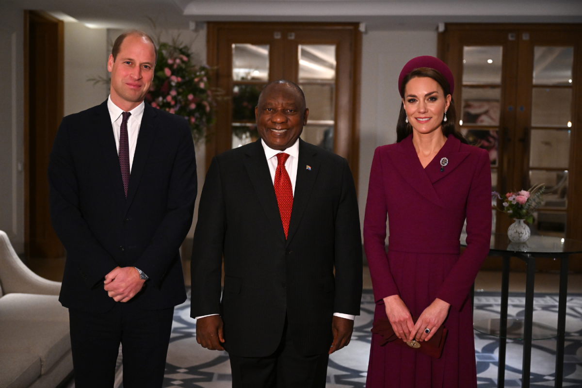 Kate Middleton and Cyril Ramaphosa