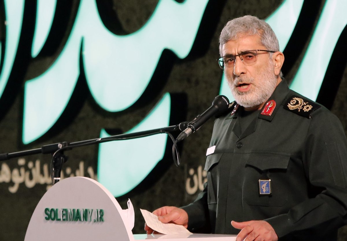 Iranian Quds force commander Esmail Ghaani 