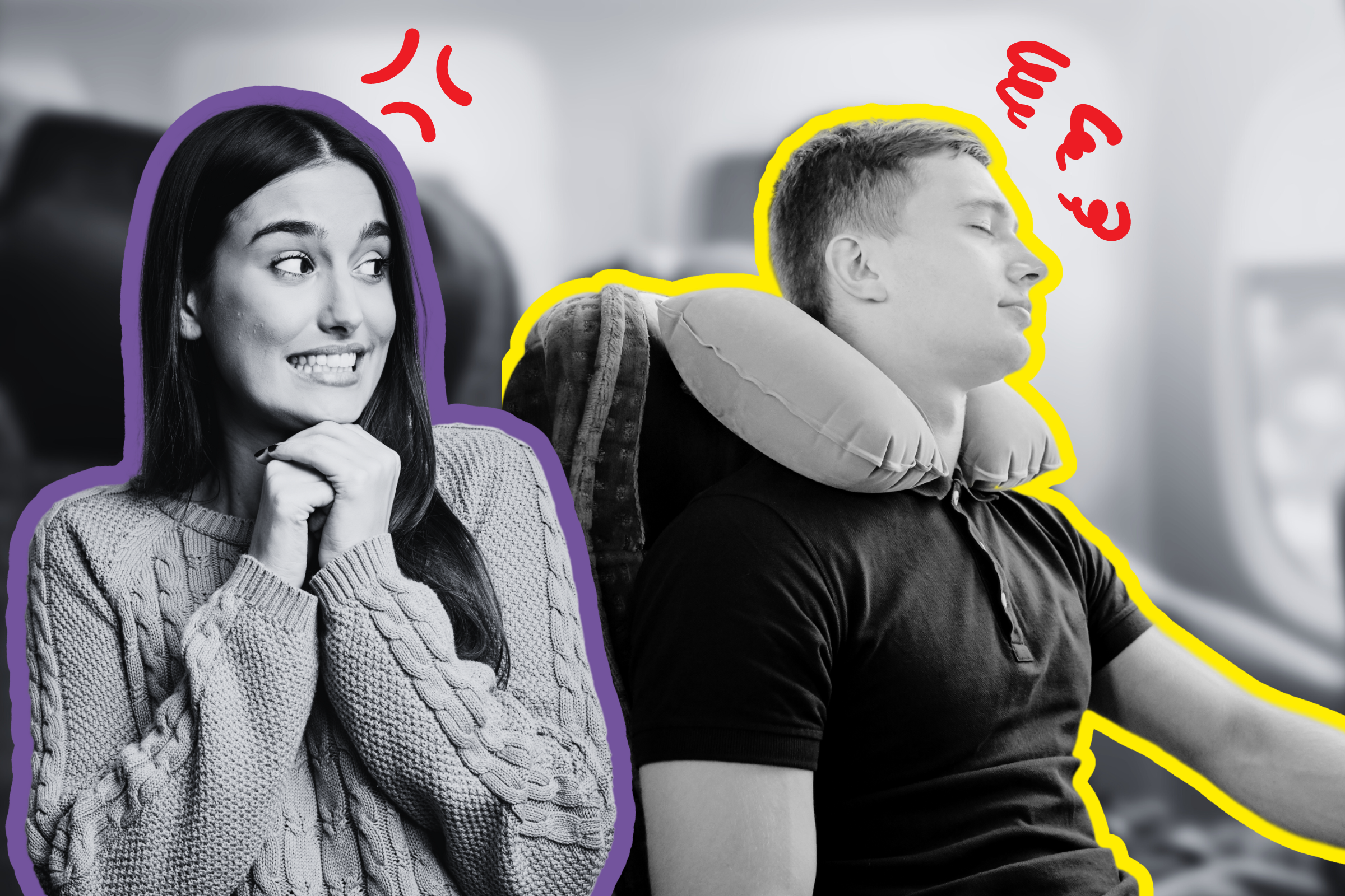 Woman Cringes at Husband’s ‘Embarrassing’ Hack To Sleep on 15-Hour Flight