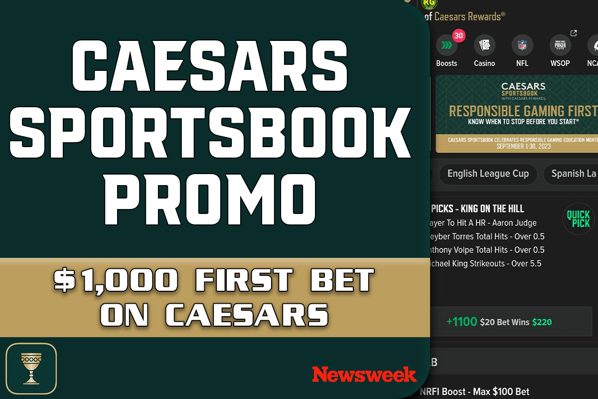 Caesars Sportsbook Promo Code: Use NEWSWK1000 for NBA, Super Bowl LVIII Caesars Sportsbook Promo Code: Use NEWSWK1000 for NBA, Super Bowl LVIII