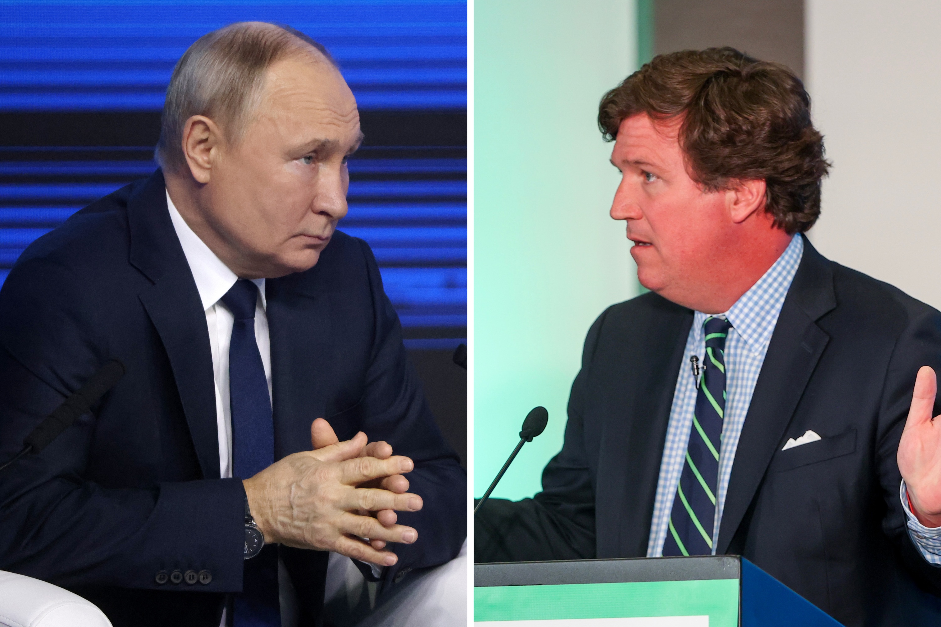 Putin Bristles At Tucker Carlson Suggesting He's Paranoid - Newsweek