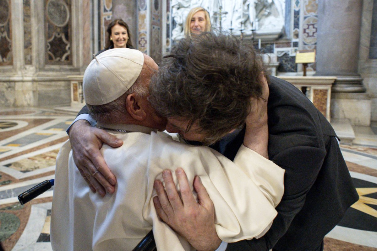 Pope Francis meets with Javier Milei
