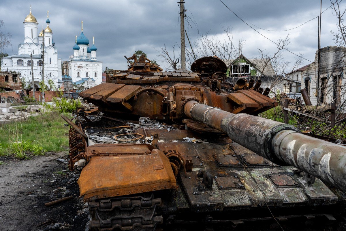 Destroyed Russian Tank