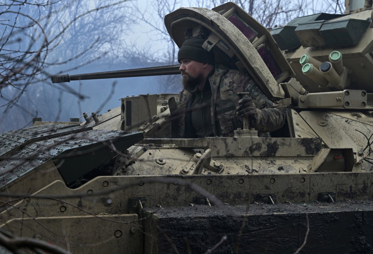 A Ukrainian serviceman