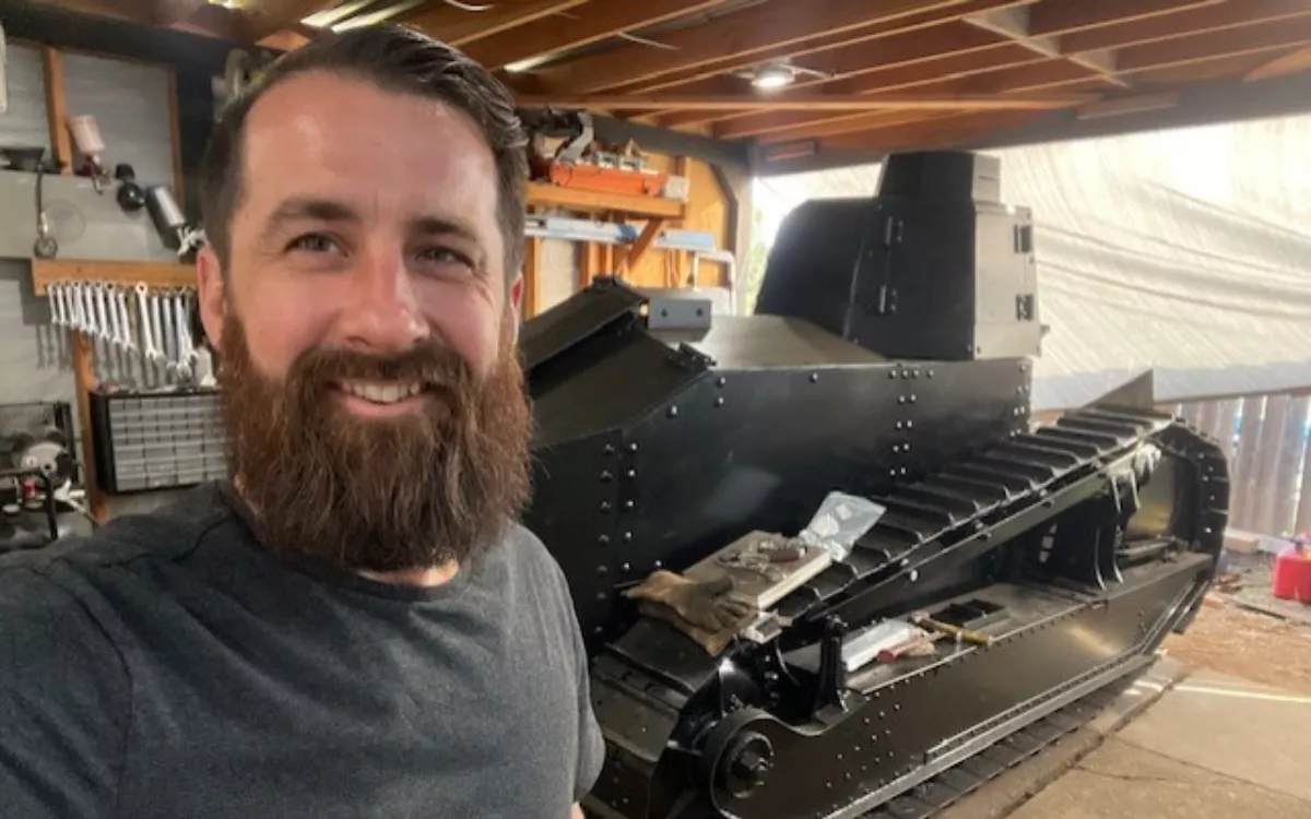 California Man Spends 1,400 Hours Building World War I Tank Replica - Vimarsana News