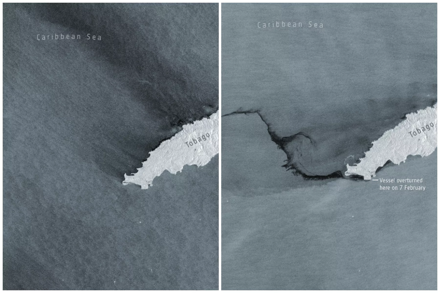 Satellite Image Shows 'Absolutely Devastating' Path of Tobago Oil Spill - Vimarsana News