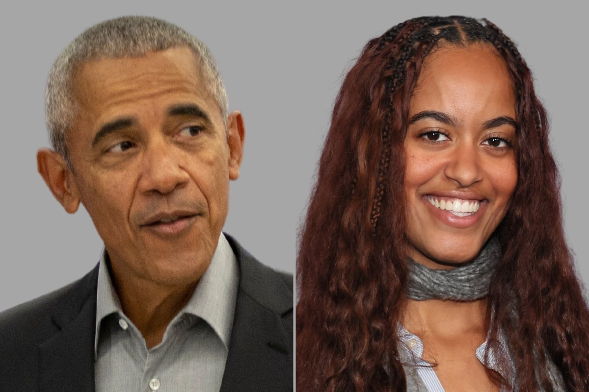 Barack Obama and his daughter, Malia