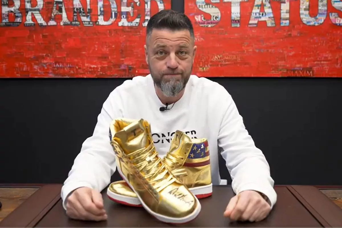 Man Who Bought $9000 Trump Sneakers Hits Back At Criticism - Vimarsana News