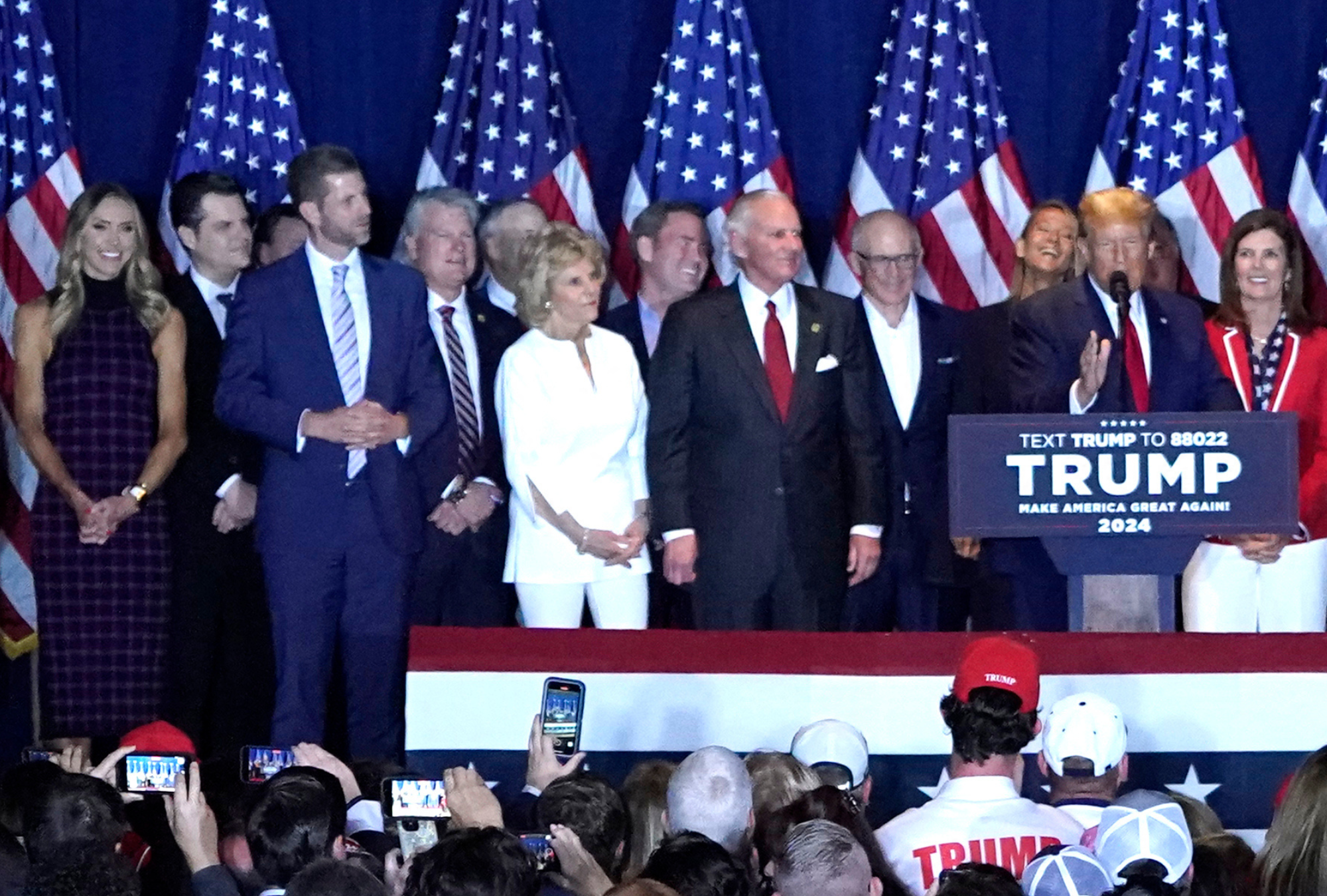 Trump Mocked for Forgetting to Mention Eric and Lara in Victory Speech