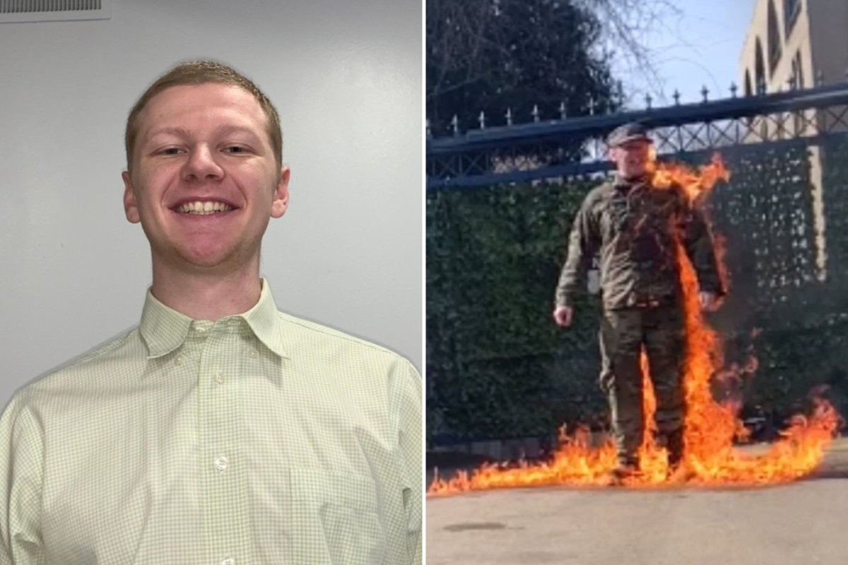 Aaron Bushnell self immolation outside Israeli embassy