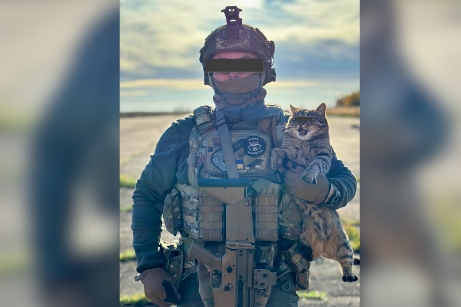 Ukraine Special Forces Forced to Obscure Face of 'Extremely Classified' Cat