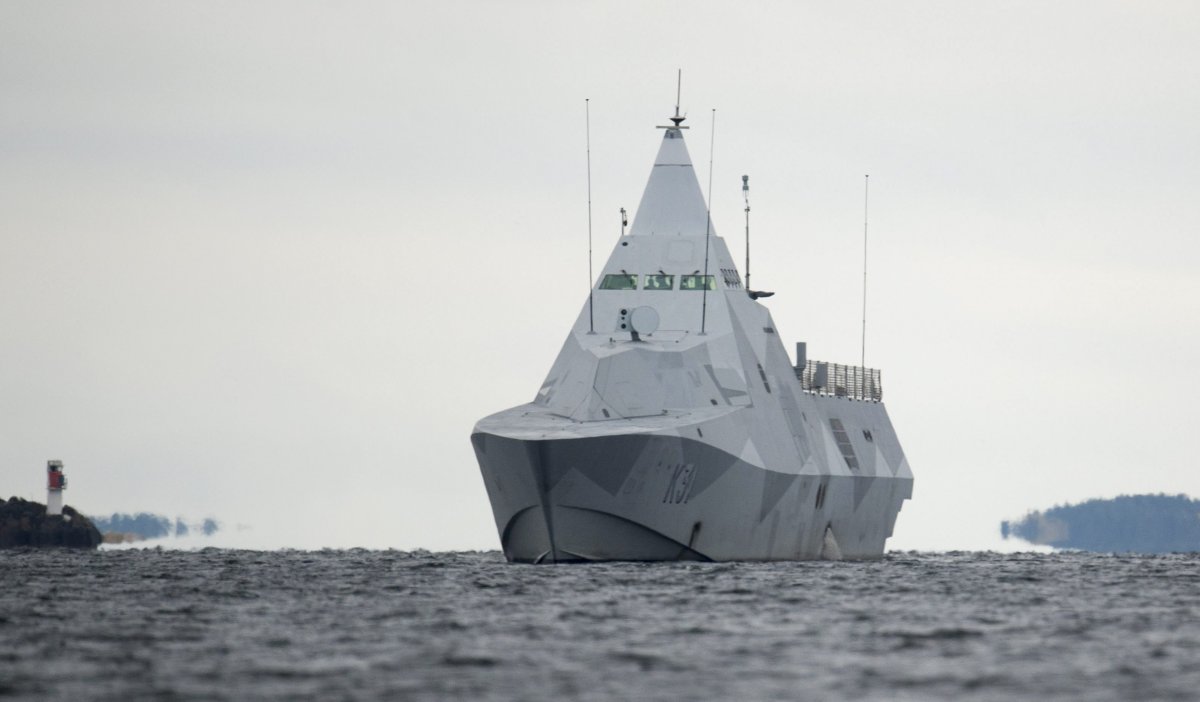 كورفيت سويدية HMS Visby في عام 2014