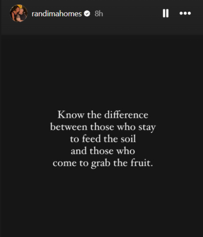 Randi Martin's Instagram Story, February 27, 2024