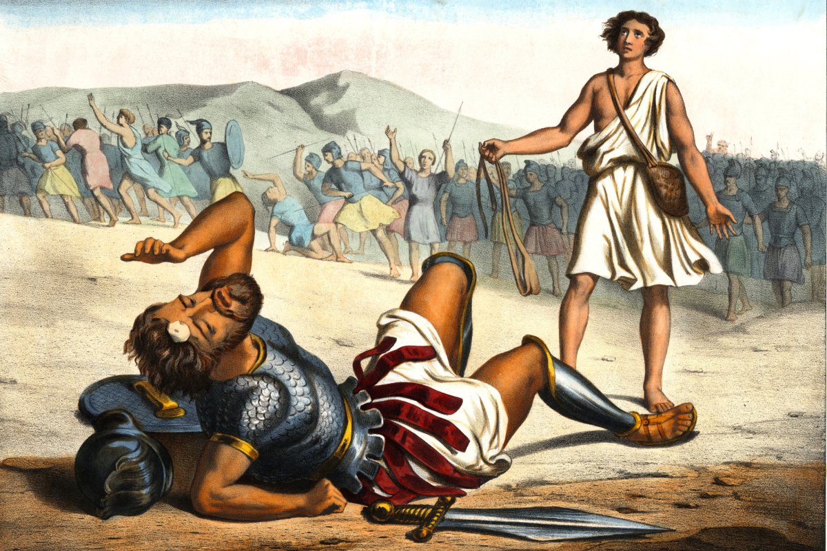 The biblical story of David and Goliath