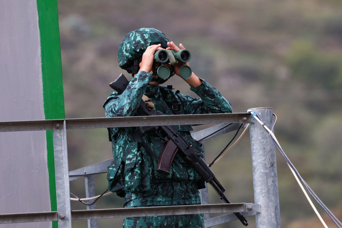 Azerbaijan soldier near Lachin Corridor 2023