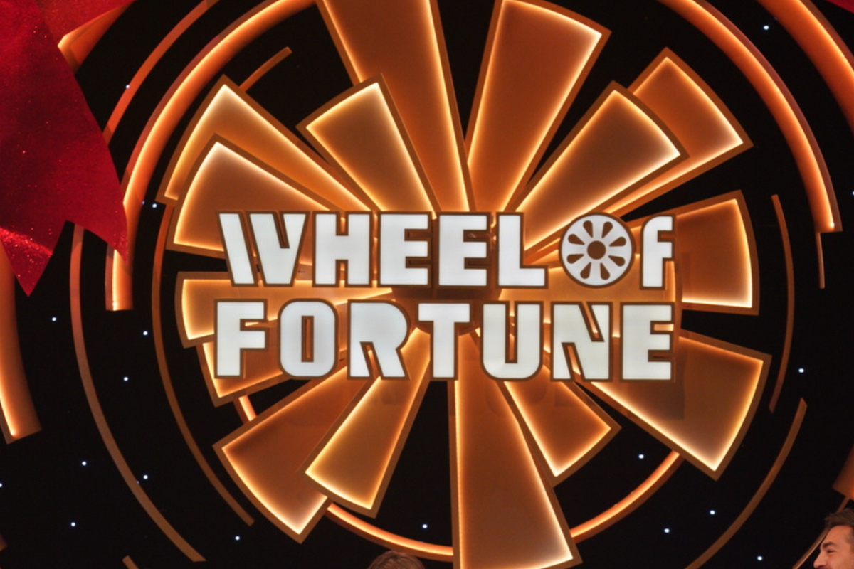 "Wheel of Fortune" backdrop, 2023.