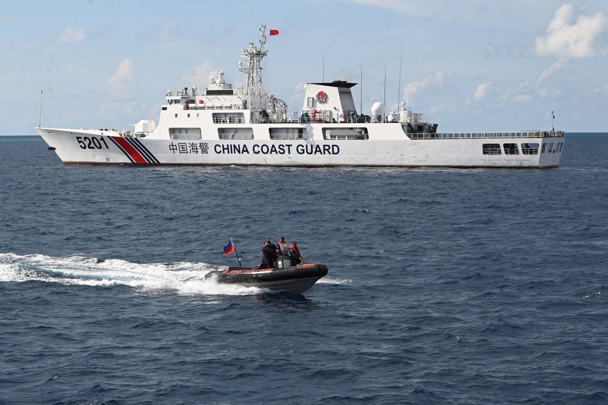 Philippine Coast Guard Speeds Past Chinese Counterpart