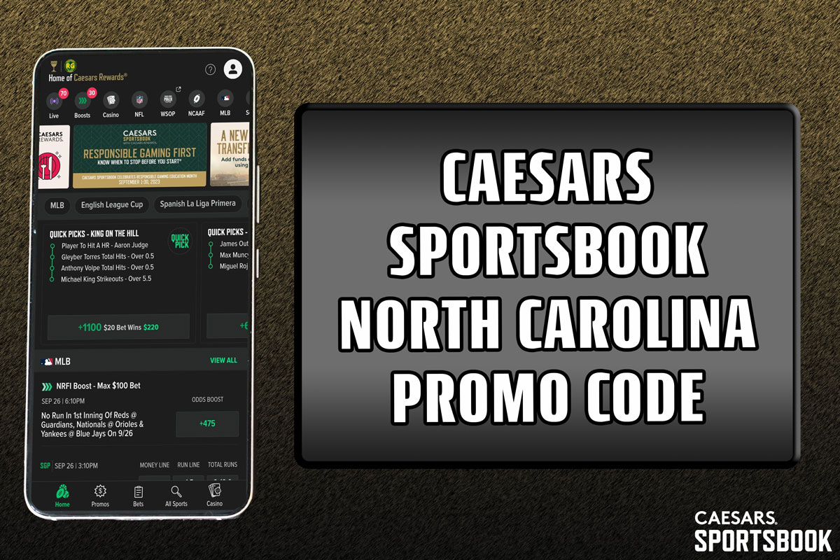 Caesars Sportsbook NC Promo Code NEWSWKDBL: Claim $250 Bonus, 7 100% Boosts