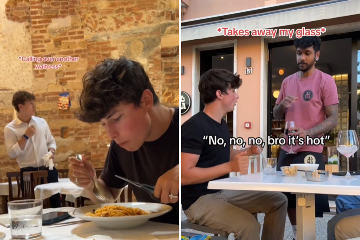 man messes with Italian food -finds out