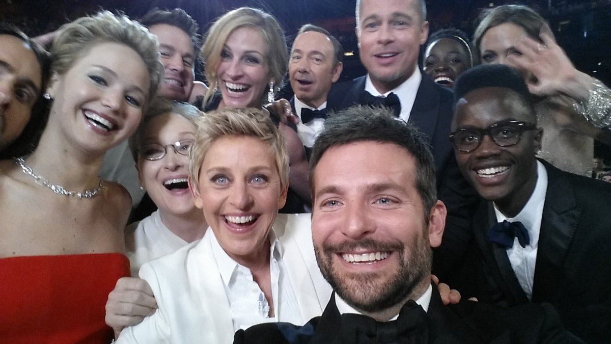 Ellen DeGeneres' Oscars' selfie, 2014