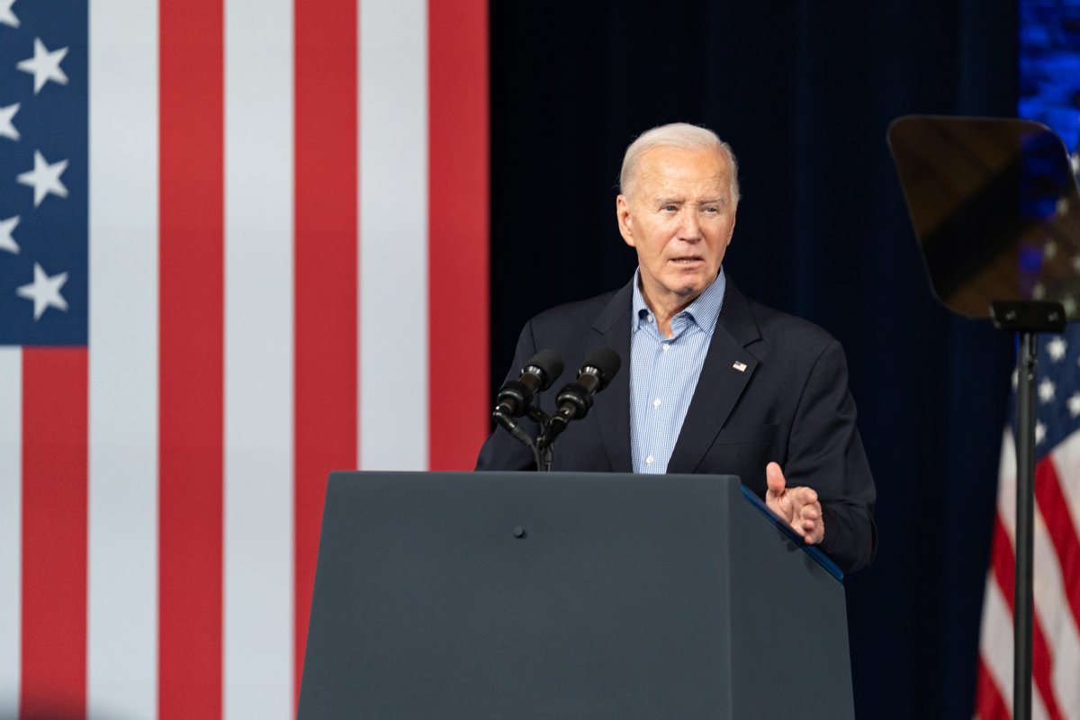 President Joe Biden speaks at campaign event