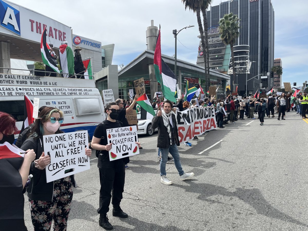 Pro-Palestine Protest at the Oscars