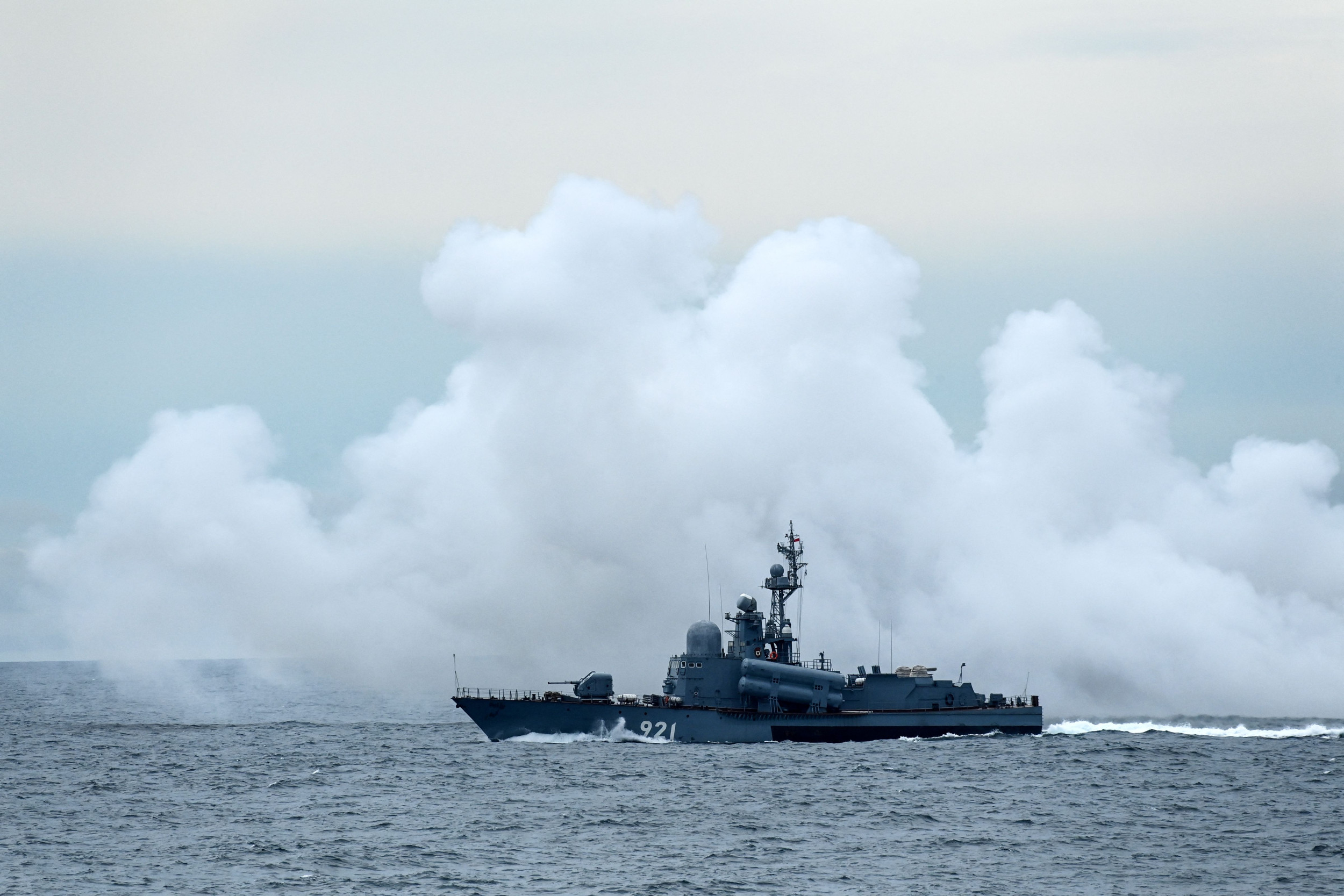 Russian Warship Simulates Missile Strike on 'Enemy,' Navy Says - Newsweek