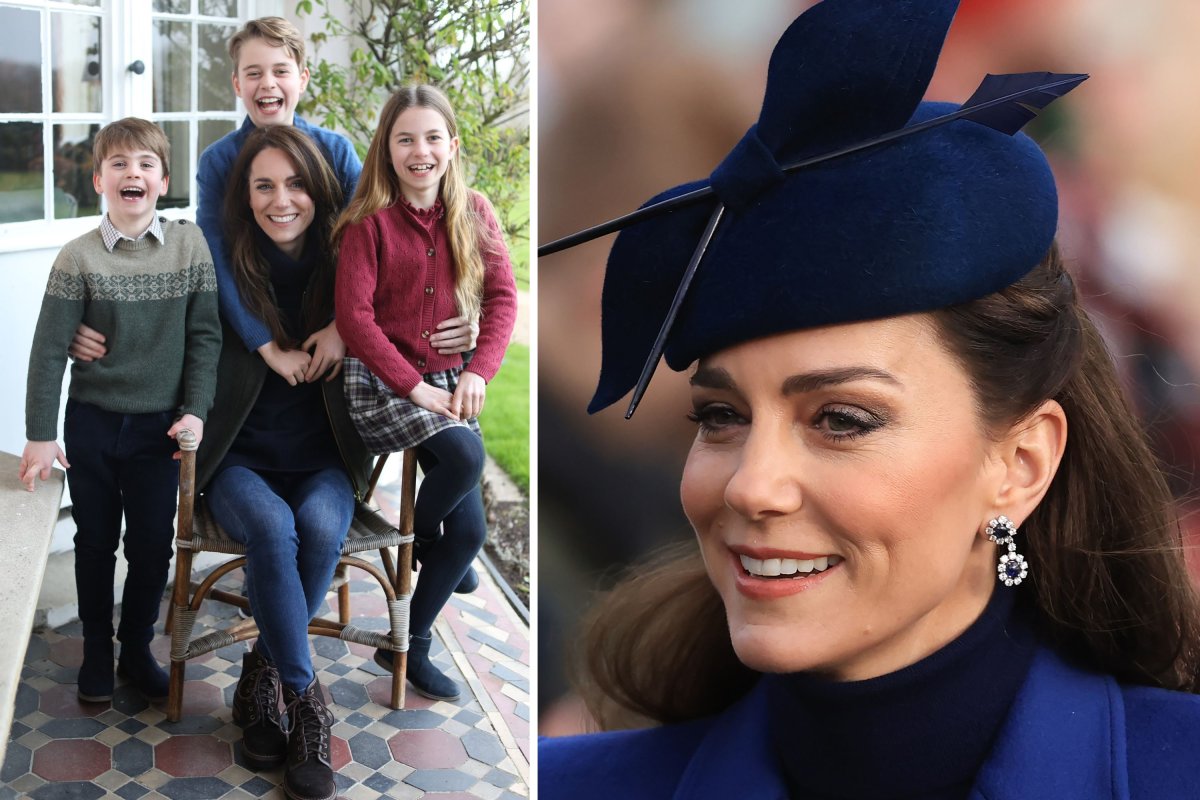 Kate Middleton at Christmas and Doctored Photograph