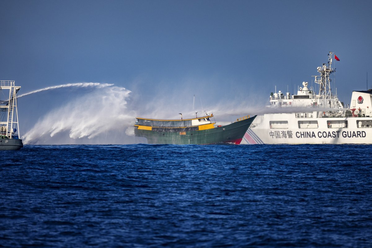 Chinese Coast Guard Sprays Philippine Supply Boat