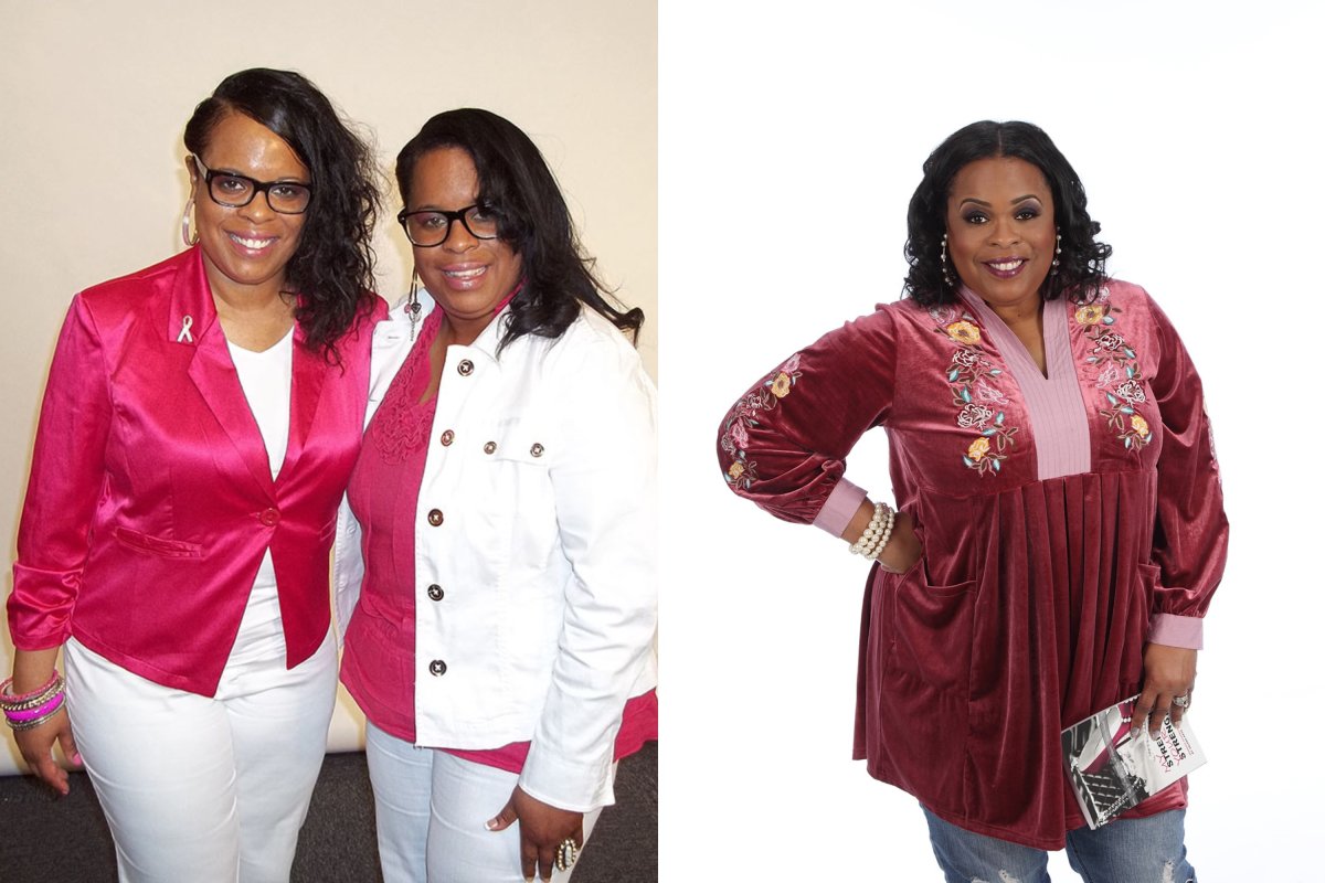 The twin on the left (A, C) never had breast cancer, but the twin on