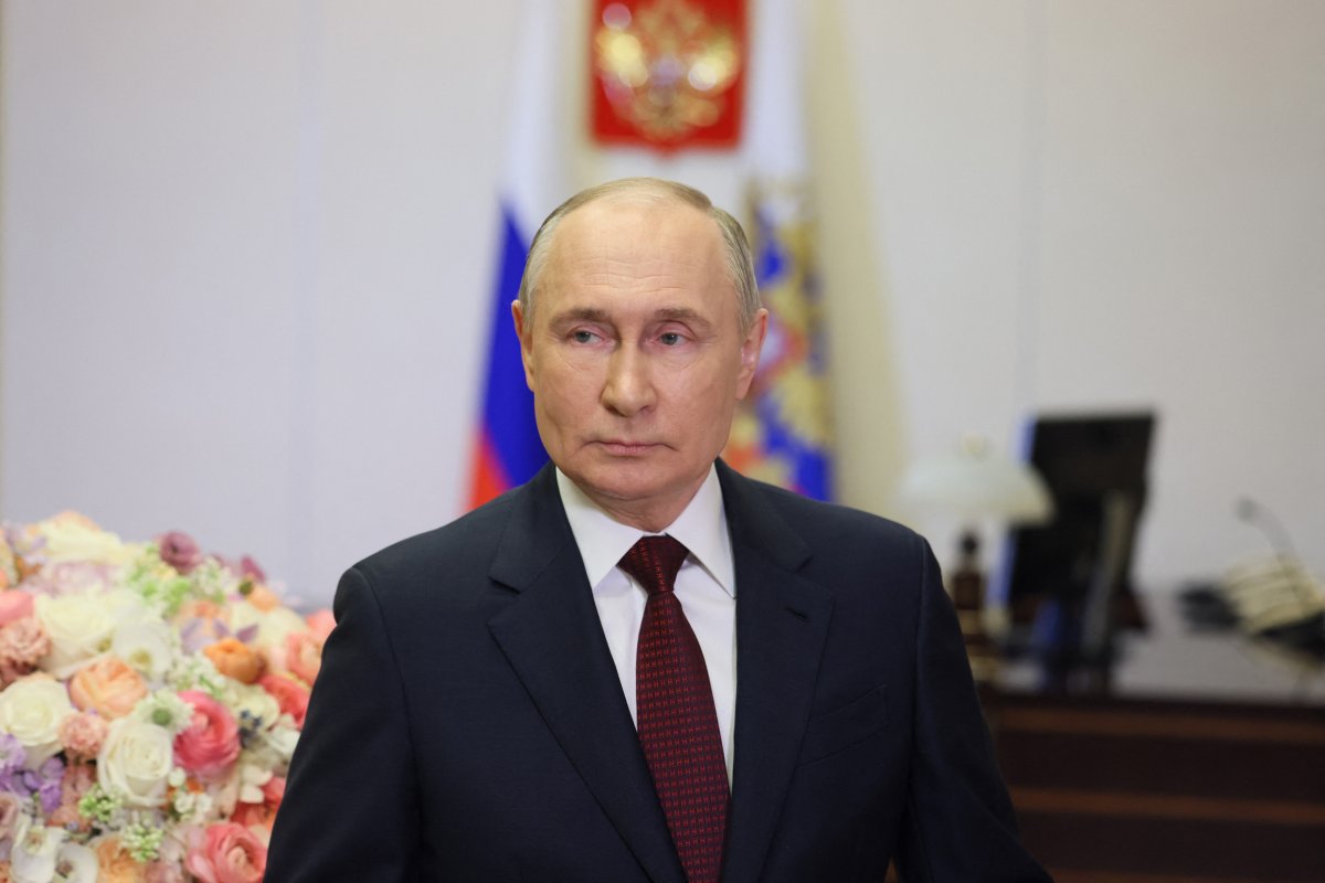 Vladimir Putin pictured in Moscow 