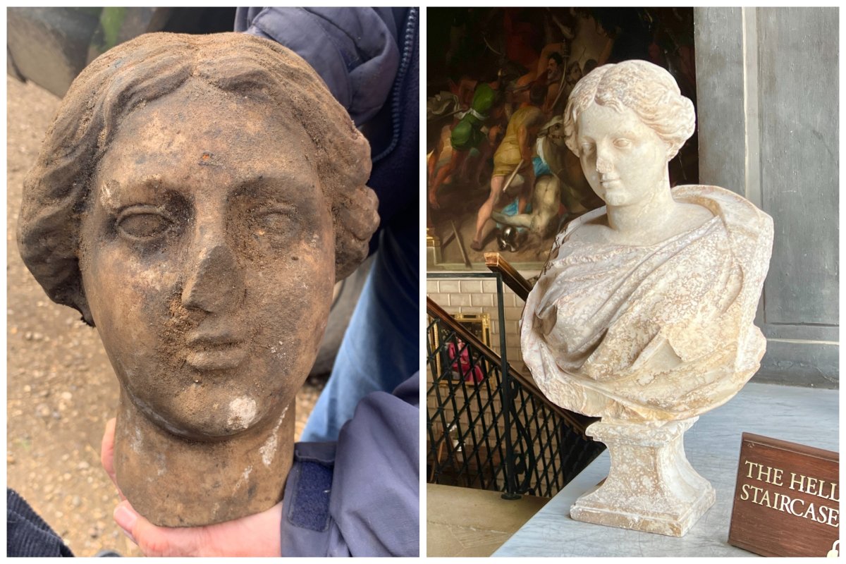 A Roman statue found in England