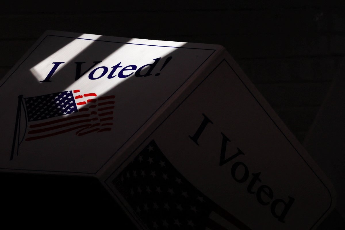 A voting booth