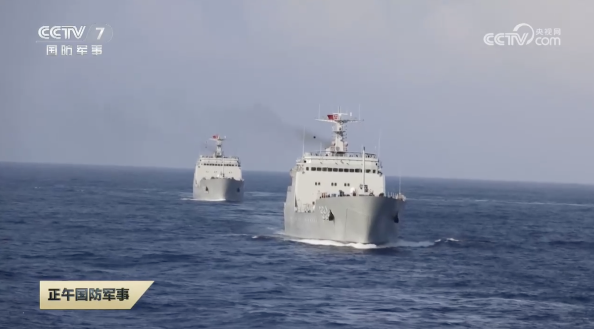 Chinese Navy Conducting Exercise in SCS
