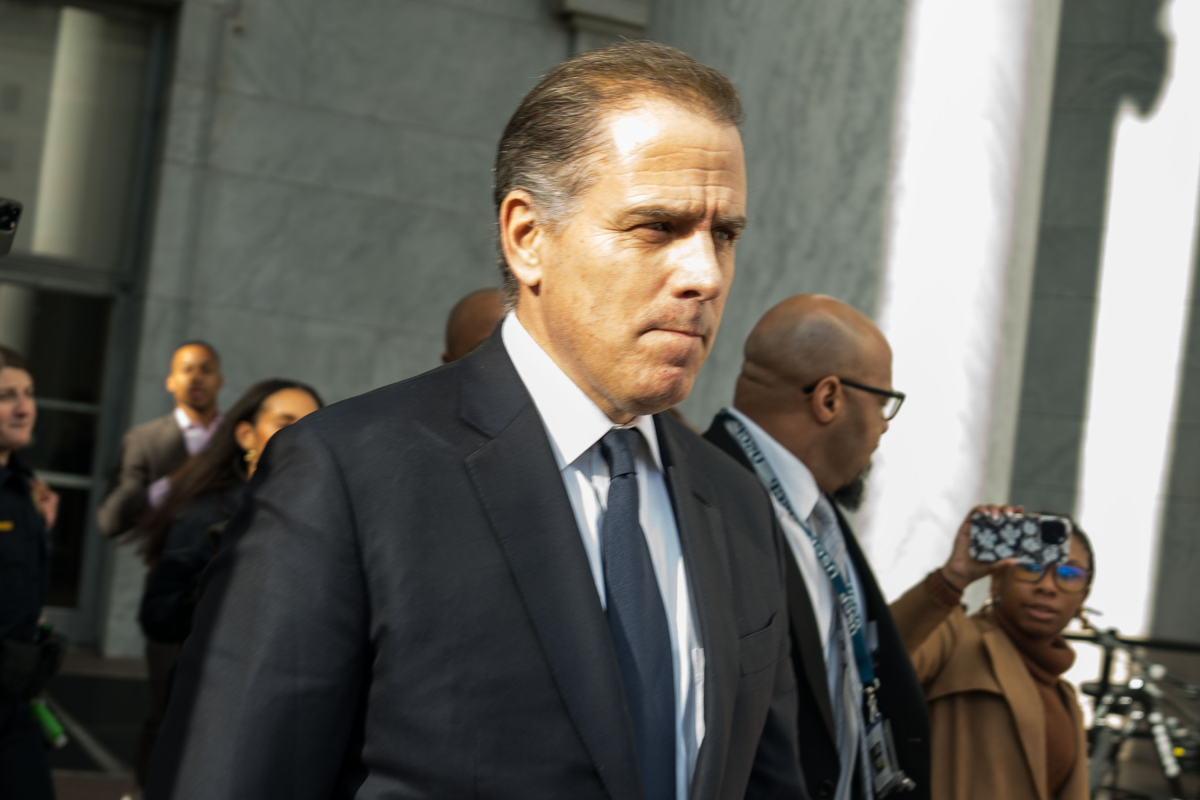 Hunter Biden leaves a Capitol Hill meeting