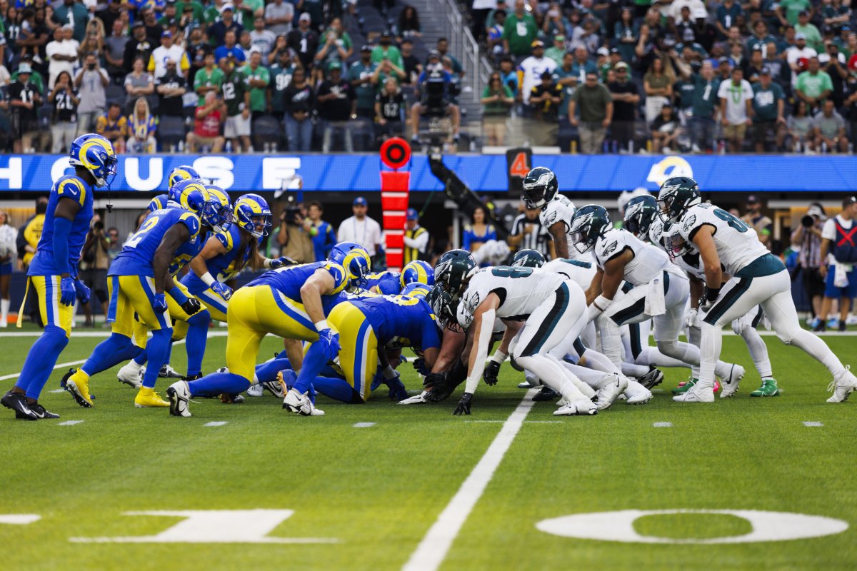 Philadelphia Eagles Tush Push Against Rams